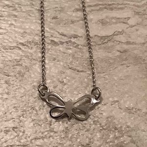 NEW Vintage Sterling Silver Butterfly choker necklace (Alpha)